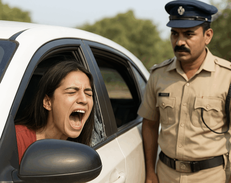 कार से आ रही थी लड़की की चीखने की आवाज, अपहरण समझकर पुलिस दौड़ी, गाड़ी रुकी तो गजब की अंदरूनी कहानी निकली