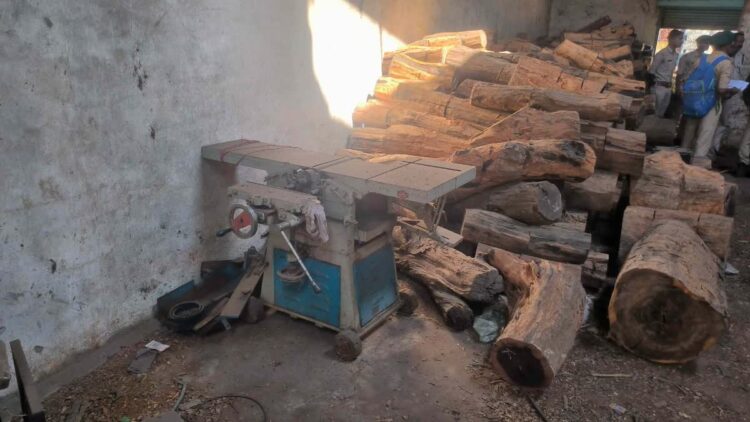जांजगीर-चांपा: बंद राइस मिल में वन विभाग की बड़ी रेड, 50 लाख की इमारती लकड़ी जब्त