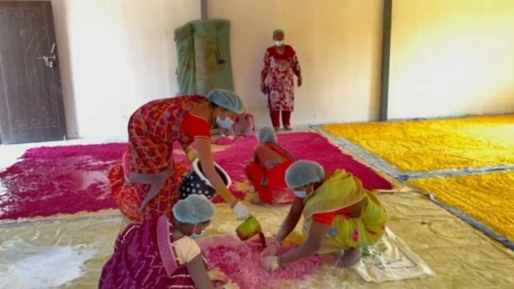 कोरबा की महिलाओं का ‘कलरफुल’ धमाका: फल-सब्जियों से तैयार हुआ हर्बल गुलाल; बच्चों के लिए वनीला और स्ट्रॉबेरी फ्लेवर की धूम