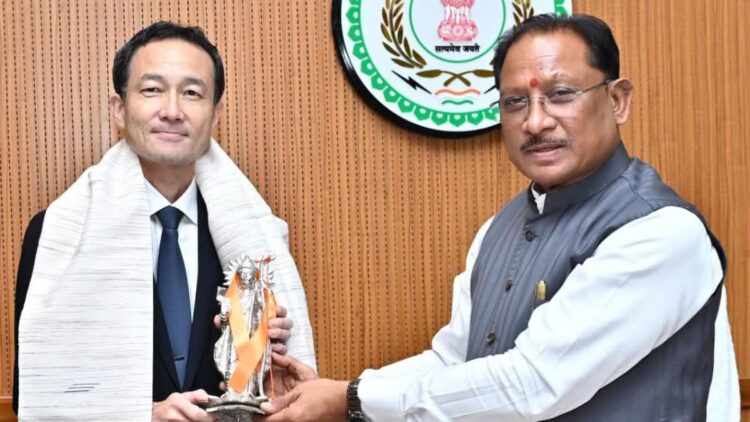 छत्तीसगढ़ में जापानी निवेश की तैयारी: सीएम साय और नोरियाकी आबे की मुलाकात; औद्योगिक विकास और आर्थिक सहयोग पर हुई चर्चा